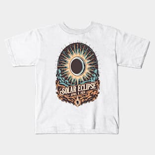 Solar Eclipse April 8 2024 Kids T-Shirt